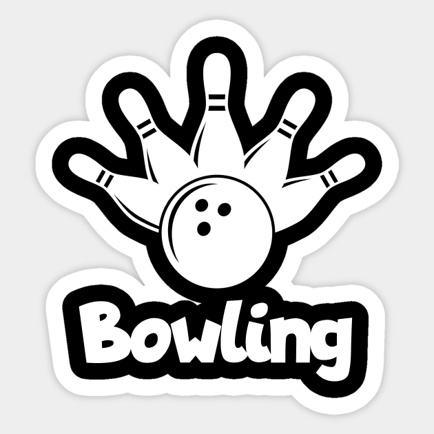 Bowling Sticker by maxcode